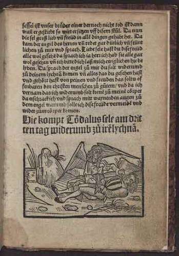 Ausschnitt aus Visio Tnugdali, gedruckt bei Matthias Hupfuff in Straßburg (1514)