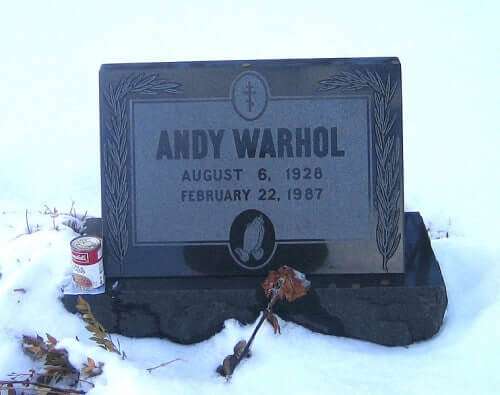 Andy Warhol's Grabstein, St. John the Baptist Byzantine Catholic Cemetery, Bethel Park