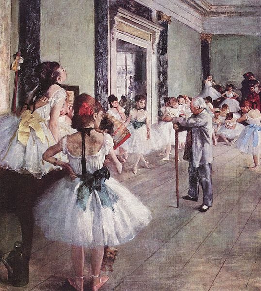 Der Tanzunterricht, 1874. (The Dance Class, 1874. ) Edgar Degas