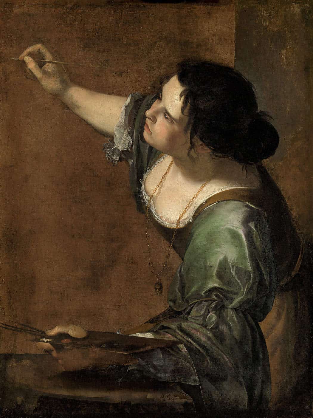 Artemisia Gentileschi - Selbstporträt als Allegorie der Malerei (1638/1639)