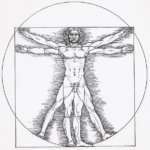 "Vitruvianischer Mann" von Leonardo da Vinci