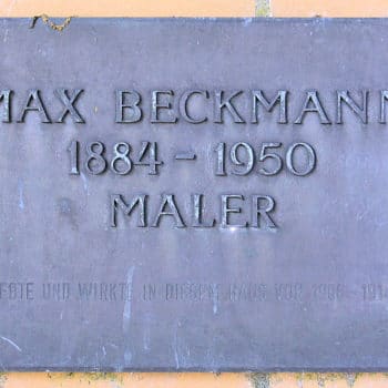 Gedenktafel, Max Beckmann, Ringstraße 17, Berlin-Hermsdorf, Deutschland