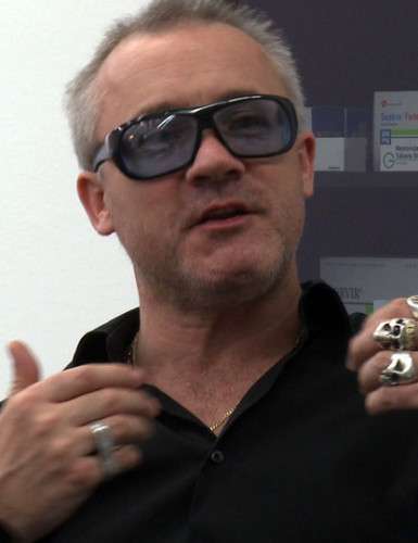 Der englische Künstler Damien Hirst 2010 auf der Documentary 