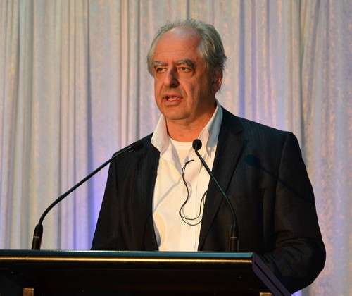 William Kentridge bei einer Ausstellungseröffnung in Melbourne am 7. März 2012