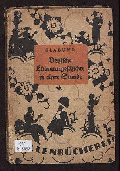 Klabund - Deutsche Literaturgeschichte in einer Stunde