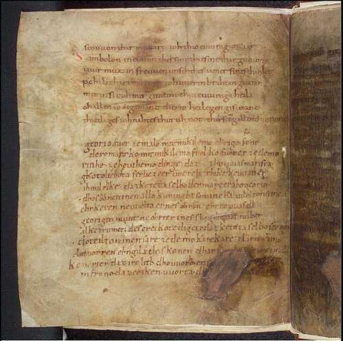 Fragmentarische Abschrift des Georgsliedes