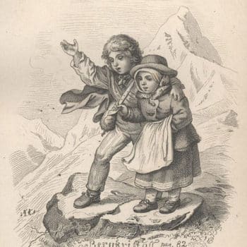 Illustration Ludwig Richters zu Adalbert Stifters Erzählung "Bergkristall"