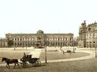Theaterplatz, Zwinger und Semperoper zwischen 1890 und 1905