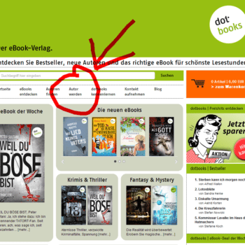 Autor werden beim eBook Verlag dotbooks