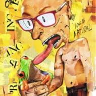 "Weirdness Beyond All Possibility to Comprehend" - Mixed Media Collage von Keith Mcbride