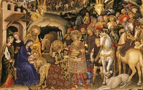 Ein kleines Weihnachtsgeschenk – Engel-Künstler zum Kennenlernen Kunstgeschichte 14. jahrhundert Gentile da Fabriano: Die Anbetung der Könige (1423)