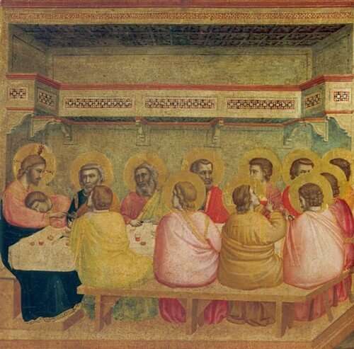Ein kleines Weihnachtsgeschenk – Engel-Künstler zum Kennenlernen Kunstgeschichte 14. jahrhundert Giotto di Bondone: Das letzte Abendmahl
