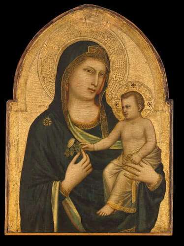 Ein kleines Weihnachtsgeschenk – Engel-Künstler zum Kennenlernen Kunstgeschichte 14. jahrhundert Giotto di Bondone: Madonna und Kind (ca. 1320/1330)