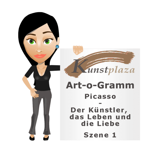 Art-o-Gramm: Picasso - Der Künstler, das Leben und die Liebe - Szene 1 Art-O-Gramme 20. jahrhundert Art-o-Gramm: Picasso - Der Künstler, das Leben und die Liebe (Szene 1)