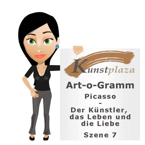 Art-o-Gramm: Picasso - Der Künstler, das Leben und die Liebe - Szene 7 Art-O-Gramme 20. jahrhundert Picasso - Der Künstler, das Leben und die Liebe (Szene 7)