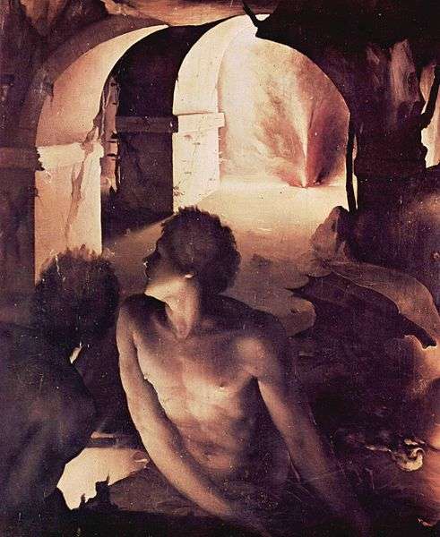 Domenico Beccafumi - Inferno, Detail: Verdammter (1526-1530)