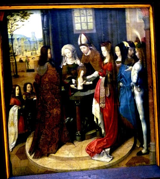 Taufe der heiligen Ursula Meister der Ursula-Legende, Köln, zwischen 1492 und 1495