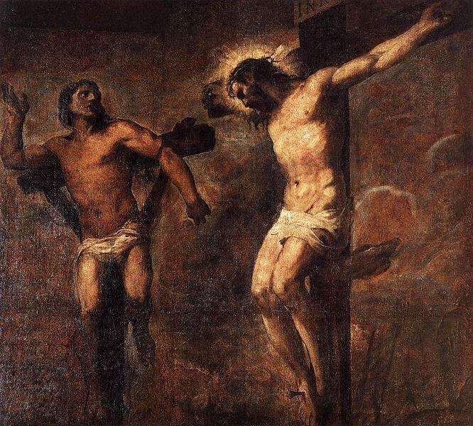 Tizian: Christ and the Good Thief (ca. 1566)