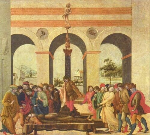 Ein kleines Weihnachtsgeschenk – Engel-Künstler zum Kennenlernen Kunstgeschichte 14. jahrhundert "Tod der Lukrezia" von Filippino Lippi