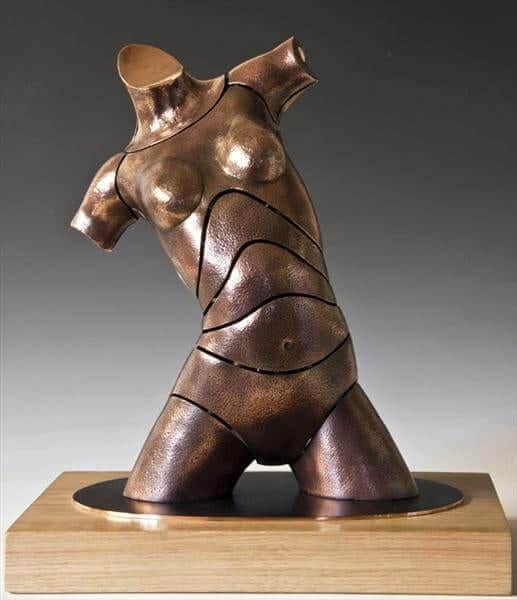 "Torso Jessy" - Bronzeskulptur von David G Smith