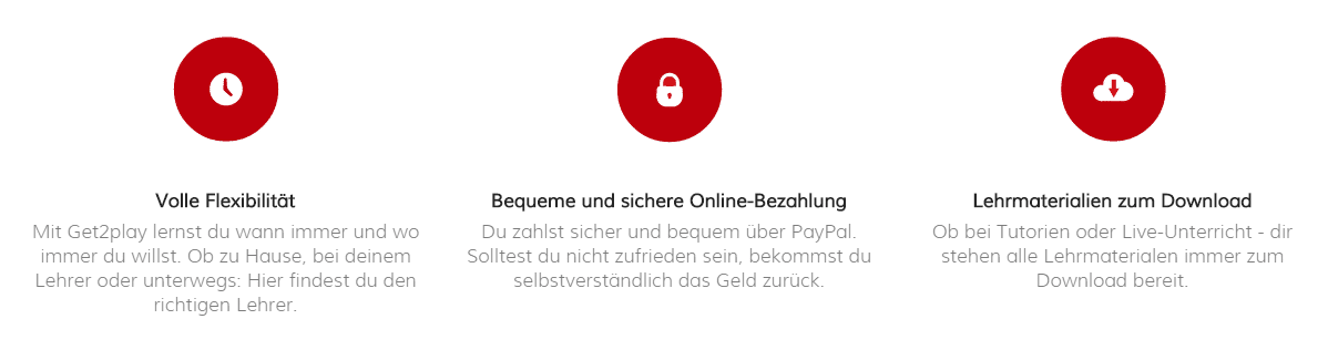... weitere Vorteile von get2play