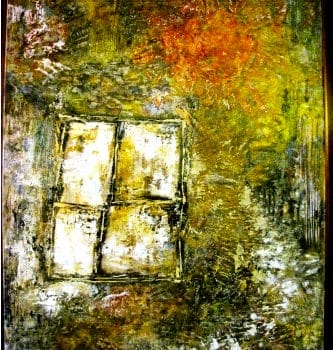 "Ventana y camino" - Acrylgemälde der mexikanischen Malerin Susana Noriega (2009)