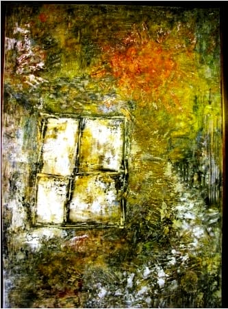 "Ventana y camino" - Acrylgemälde der mexikanischen Malerin Susana Noriega (2009)