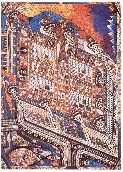 Adolf Wölfli's Irrenanstalt Band-Hain, 1910