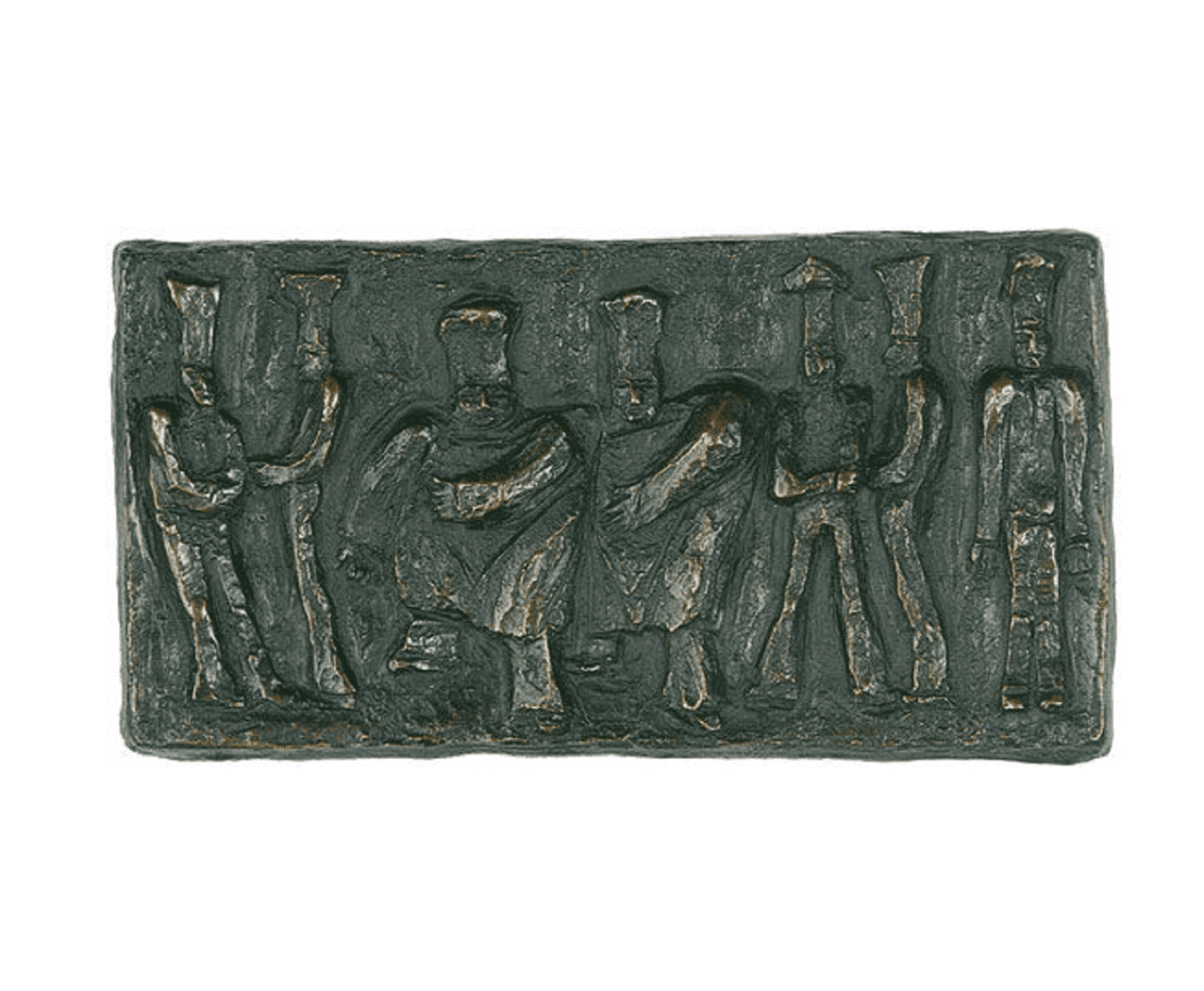 Bronze relief &quot;chefs&quot; by Günter Grass