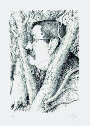 Streng limitierte Bilder, Druckgrafiken und Skulpturen von Günter Grass Kunstwerke 2. weltkrieg Druckgrafik von Günter Grass