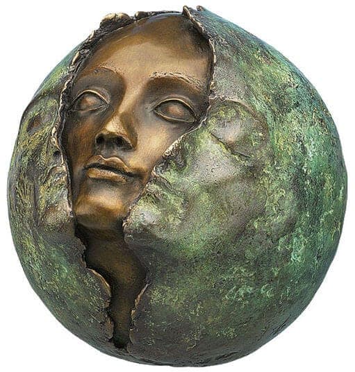 Bronze-Skulptur "Metamorphose" von Maria-Luise Bodirsky