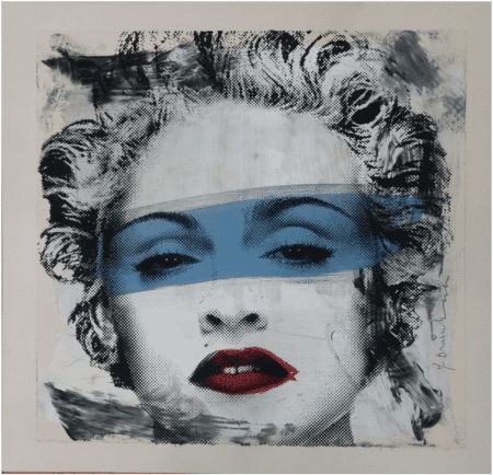 "Madonna" Handsignierter Siebdruck von Mr. Brainwash