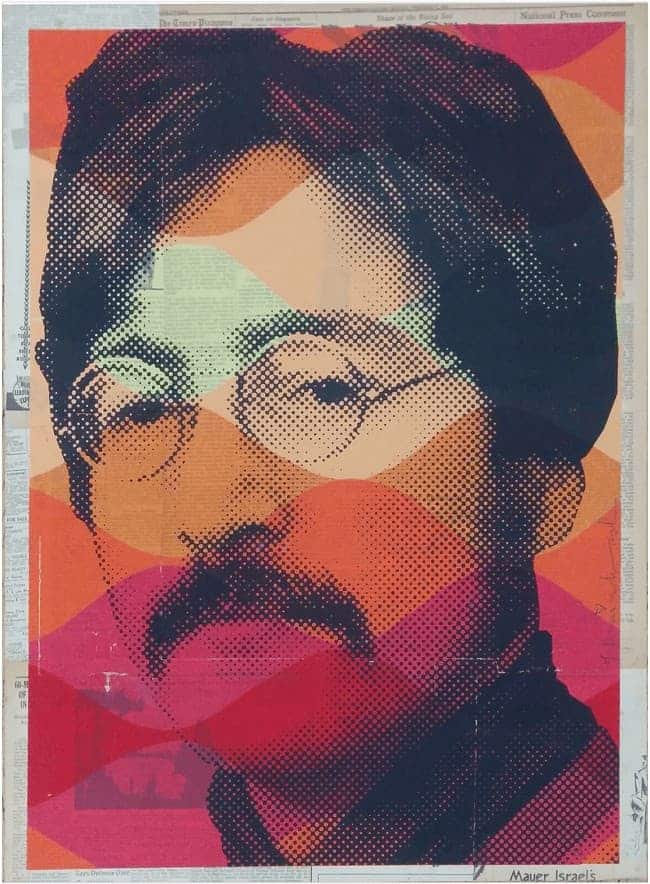 "Vintage Lennon" Handsignierter Siebdruck von Mr. Brainwash