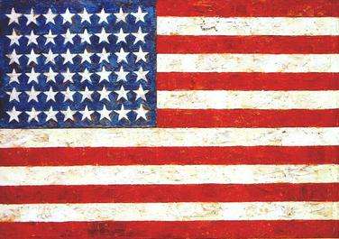 Jasper Johns Flag Enkaustik