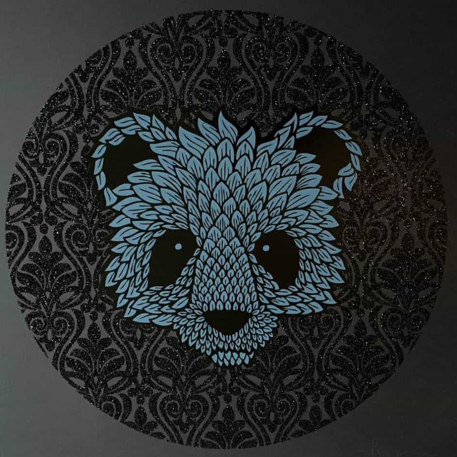 "Black Diamond Bear" - limitierter Kunstdruck von Andy Wilx