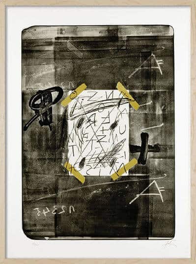 "Scotch" - Limitierter Kunstdruck von Antoni Tàpies