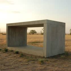 Escultura "Sin título" de Donald Judd, Fundación Chinati (Marfa, Texas)