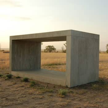Skulptur "Ohne Titel" von Donald Judd, Chinati Foundation (Marfa, Texas)