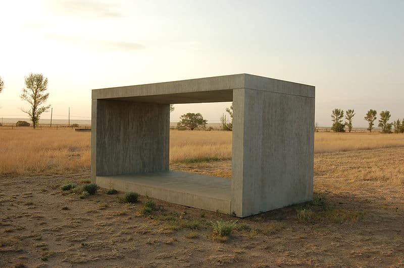 Skulptur "Ohne Titel" von Donald Judd, Chinati Foundation (Marfa, Texas)