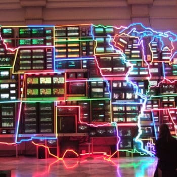 Der "Electronic Superhighway" von Nam June Paik