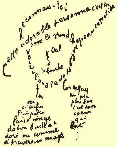 Guillaume Apollinaire, Gedicht aus den Calligrammes