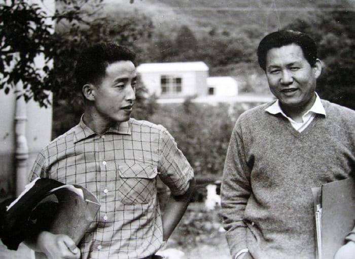 Nam June Paik und Isang Yun (1959)