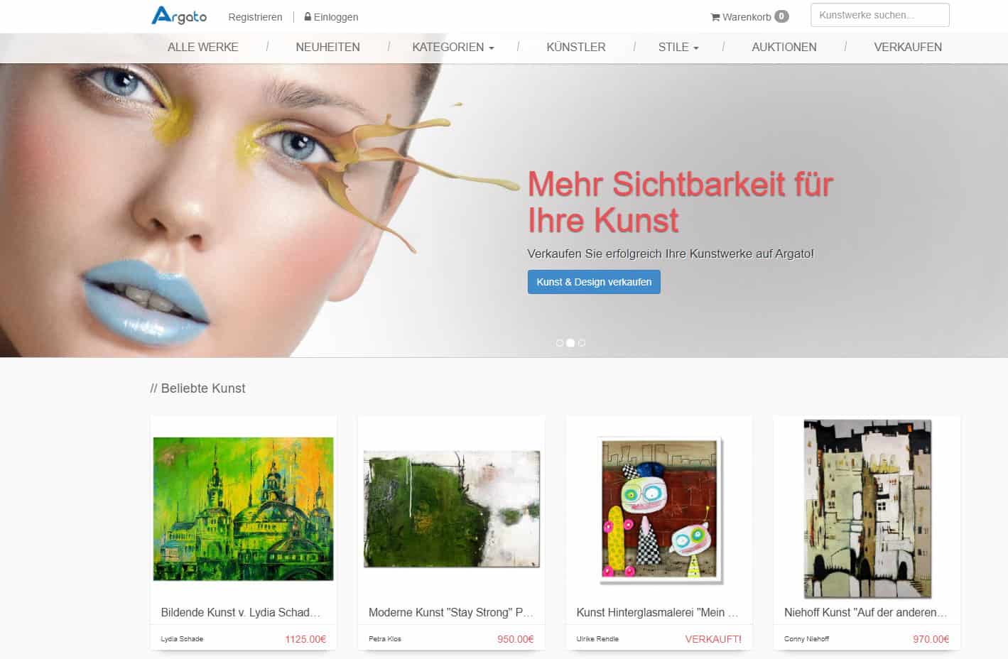 Argato - Online Galerie - Kunst online verkaufen