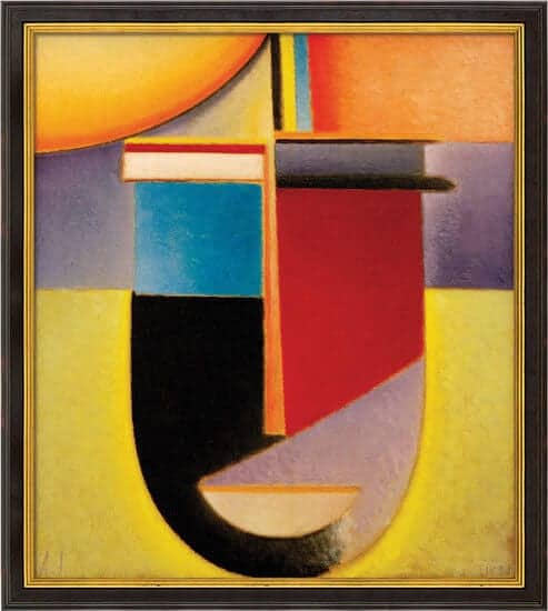 "Abstrakter Kopf Sonne-Farbe-Leben" von Alexej von Jawlensky (limit. Reproduktion)