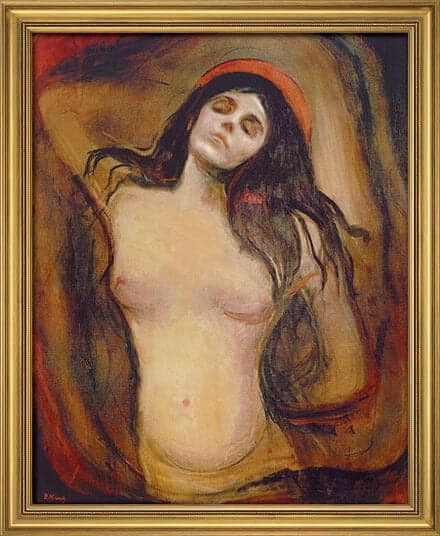 "Madonna" (1894) von Edvard Munch, limitierte Reproduktion