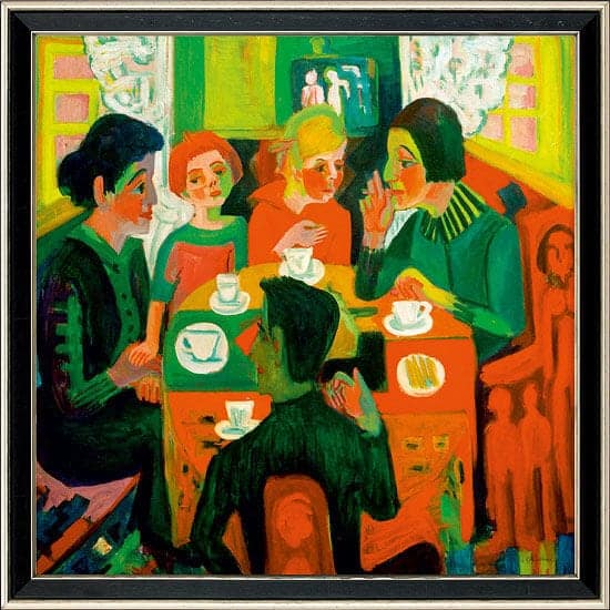 "Kaffeetisch" von Ernst Ludwig Kirchner (limitierte Reproduktion)