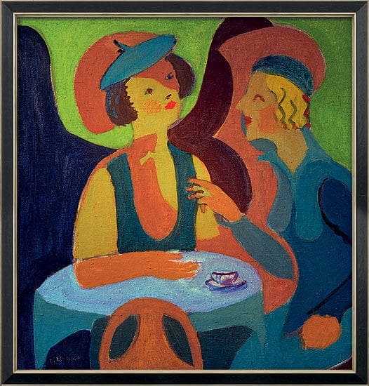 "Zwei Damen im Café" von Ernst Ludwig Kirchner (limitierte Reproduktion)