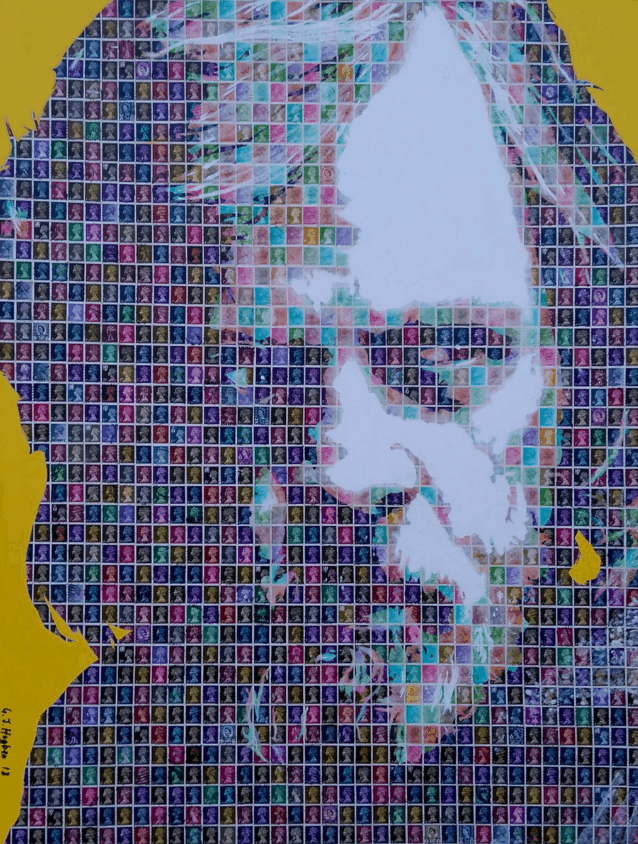 "Luke Skywalker" - Pop Art Collage von Gary Hogben