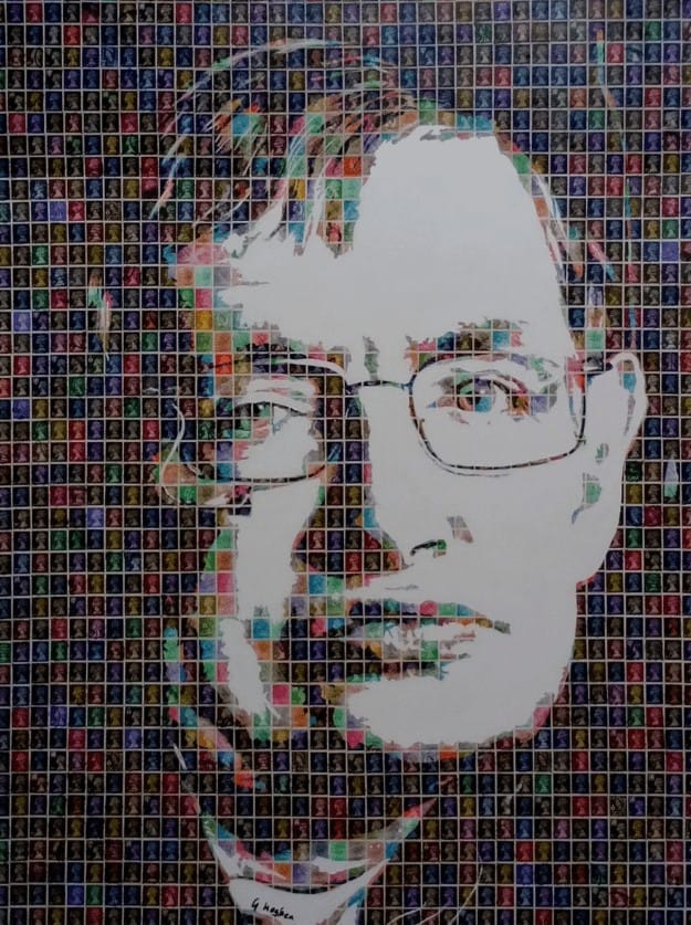 "Hawking" - Pop Art Collage von Gary Hogben