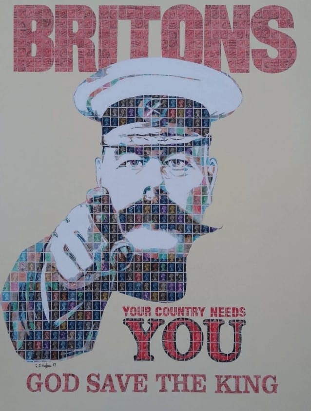 "Your Country Needs You" - Pop Art Collage von Gary Hogben